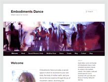 Tablet Screenshot of embodimentsdance.com.au